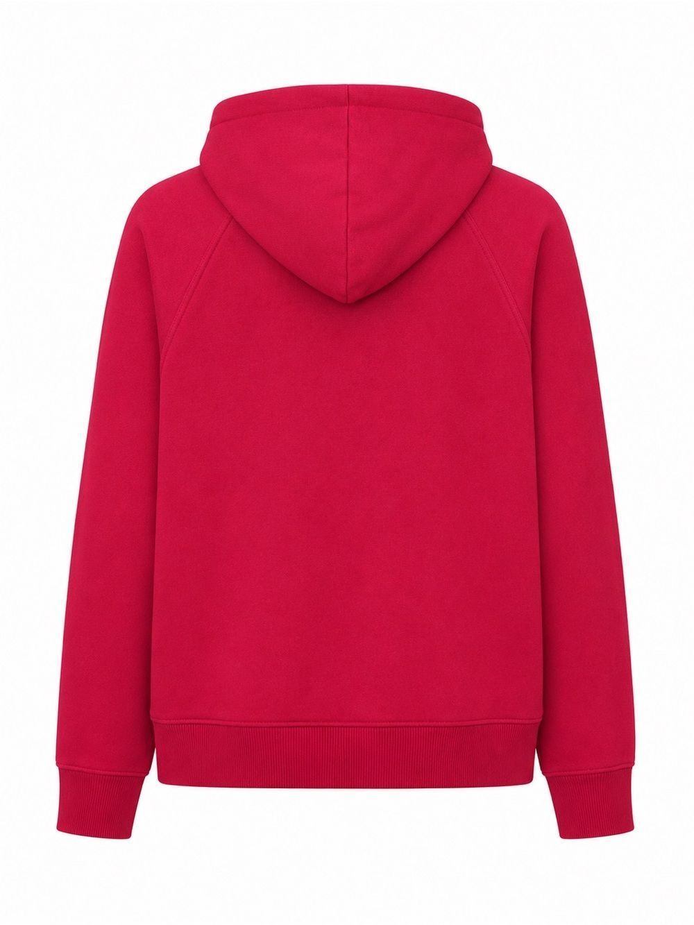 Burberry Red Cotton Zip Up Sweatshirt/Hoodie L Nova Check Plaid Hood EUC - Picture 4 of 11